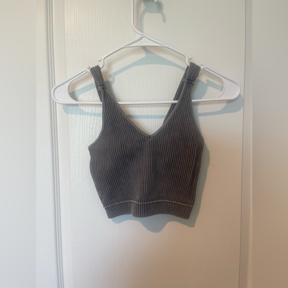 Zenana Size Small Dark Grey Tank Top.